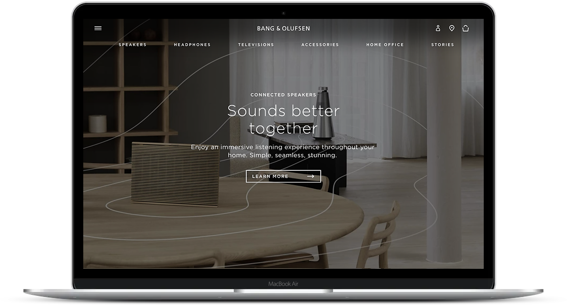 Bang and Olufsen Website