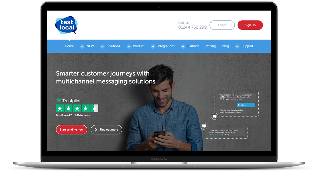 website-textlocal Text Local Website
