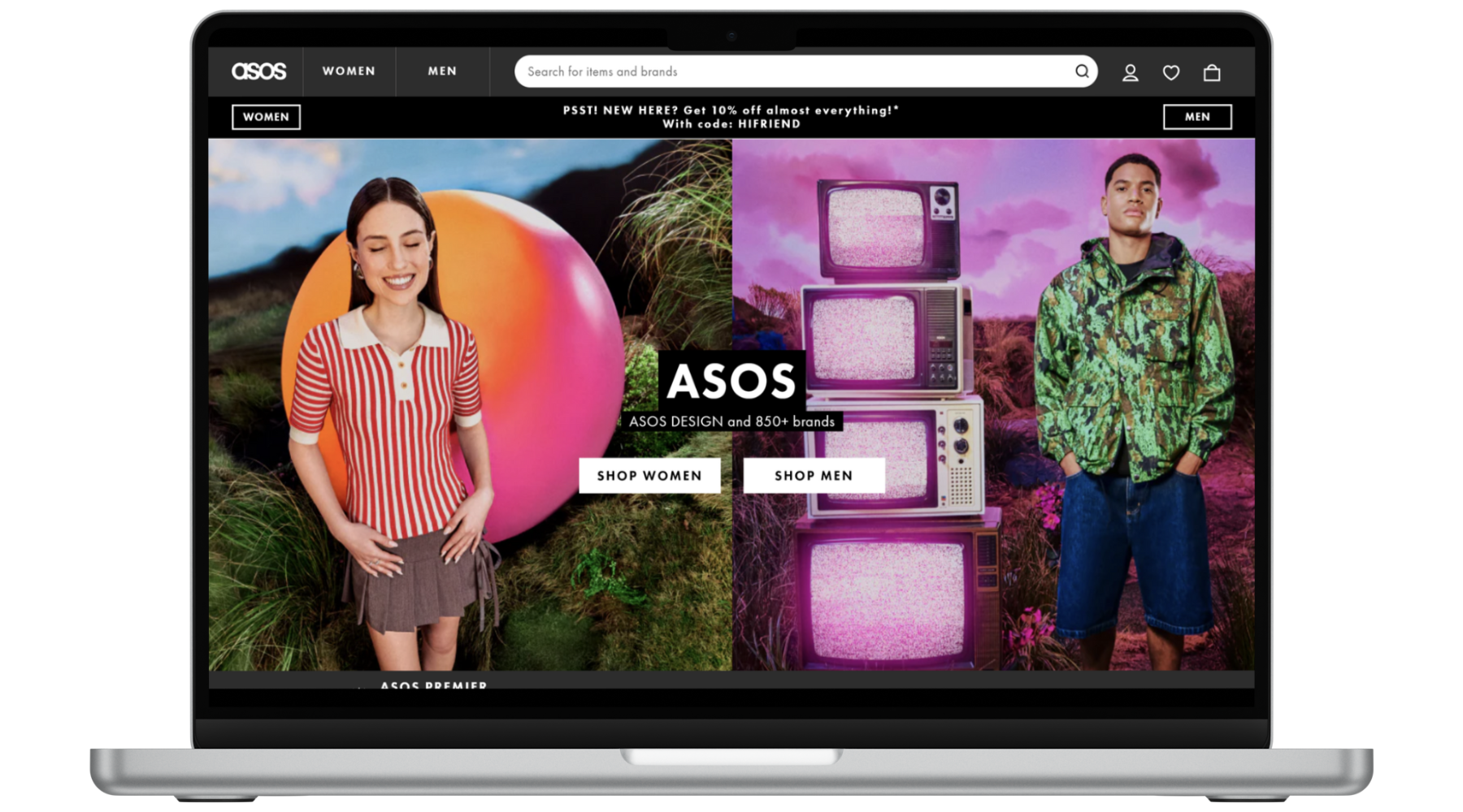 Asos Log In Website wars: Fashion retail websites - Digivante