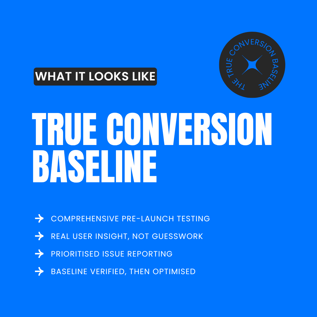 The true conversion baseline The true conversion baseline