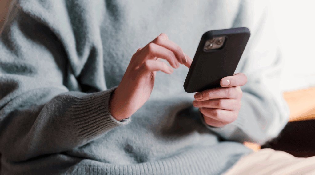 User Experience Tester on Mobile Device
