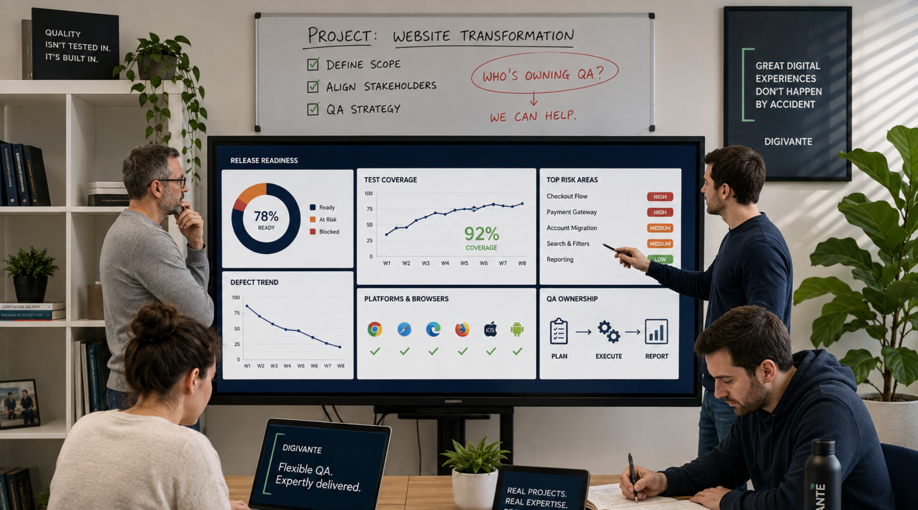 Another website transformation just landed. Who’s going to own the QA